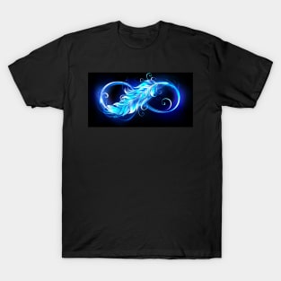 Fiery Symbol of Infinity with Feather T-Shirt